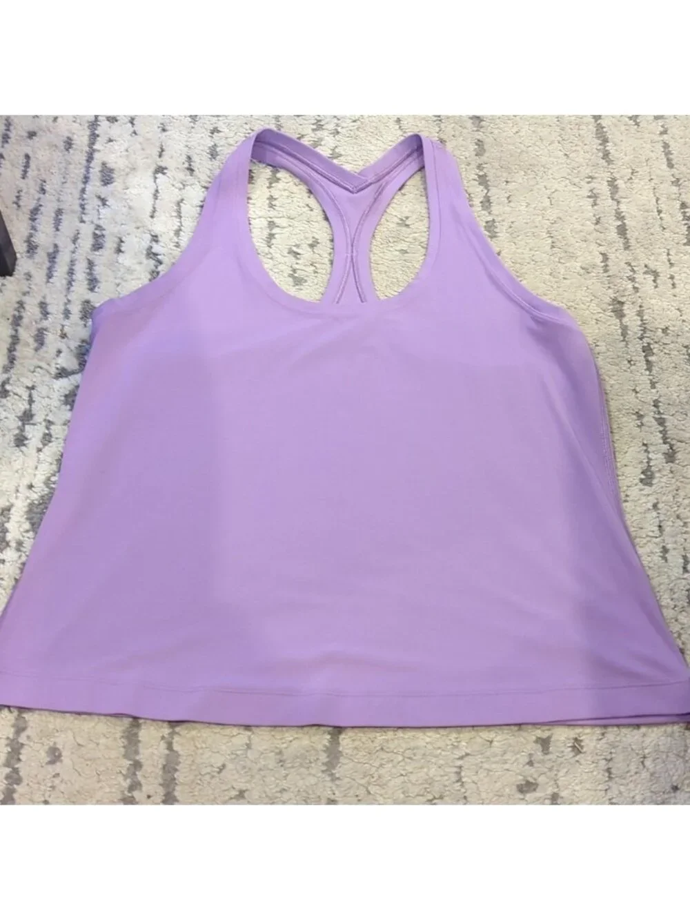 Lululemon Cool Racerback Tank Cropped Top *Nulu Wisteria Purple
